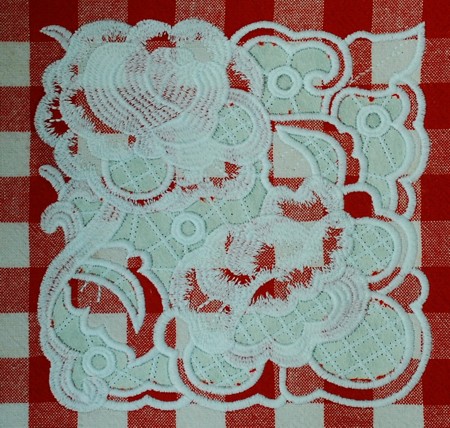 Cutwork Rose Square image 4