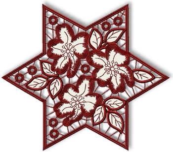 Cutwork Lace Flower Star image 1