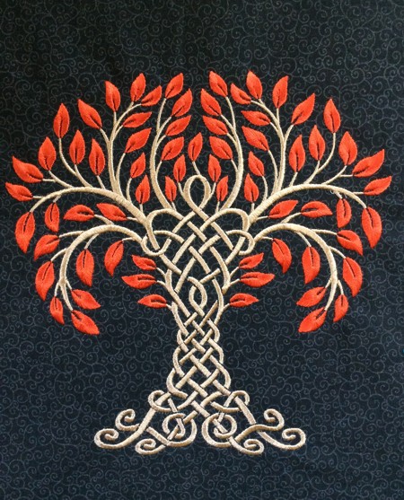 Celtic Tree Art Quilt image 2