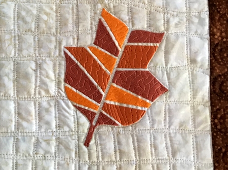 Geometric Leaves Quilted Table Runner image 5