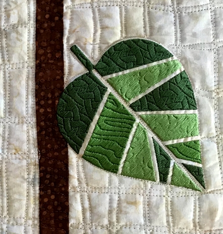Geometric Leaves Quilted Table Runner image 7
