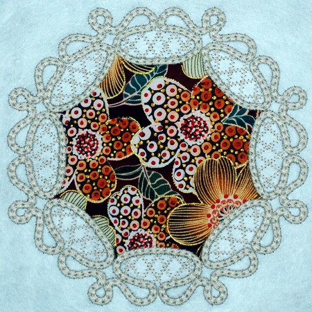 Freestanding Point Applique Lace Doily image 6