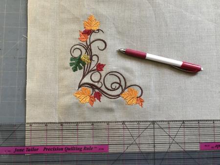 Table linenswith fall themed embroidery image 4