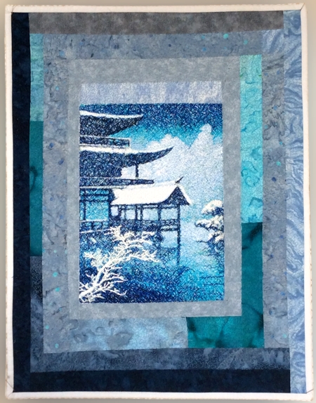 Kawase Hasui Golden Temple Art Quilt image 9