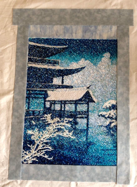 Kawase Hasui Golden Temple Art Quilt image 7