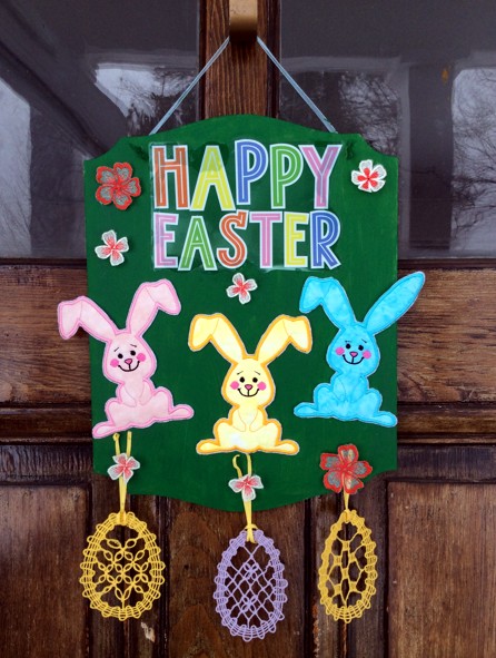 Happy Easter Door Sign image 1