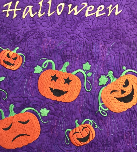 Happy Halloween Quilted Banner image 2