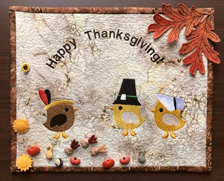 Happy Thanksgiving Wall Quilt image 1