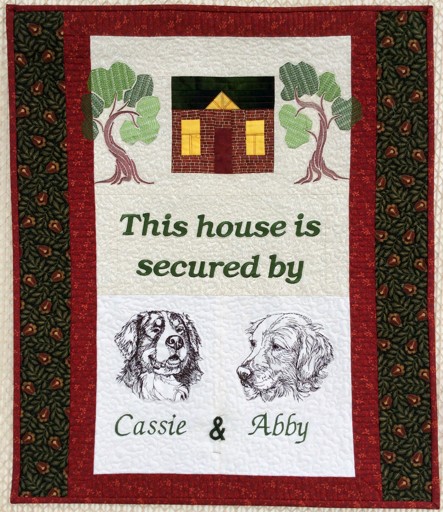 Dog Security Wall Quilt image 1