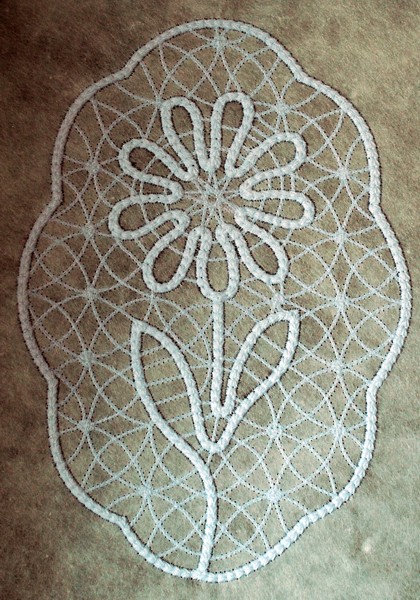 Freestanding Point Lace Sunflower Doily image 2