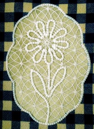 Freestanding Point Lace Sunflower Doily image 6