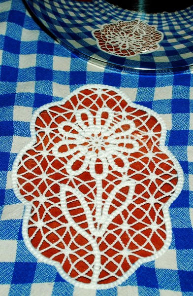 Freestanding Point Lace Sunflower Doily image 7