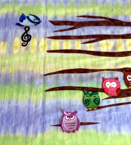 Owl Chord Musical Wall Quilt image 14