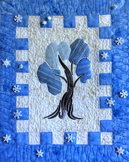 Art Deco Four Seasons Wall Quilt image 3
