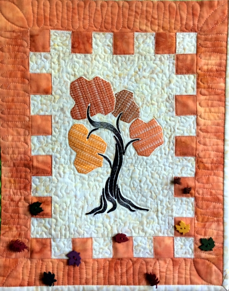 Art Deco Four Seasons Wall Quilt image 6