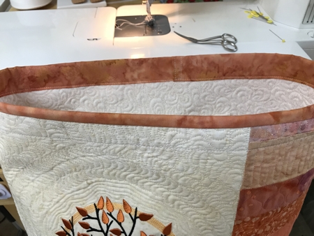 Sunset Tree Quilted Tote Bag image 14