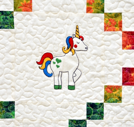 Unicorn Baby Quilt image 3