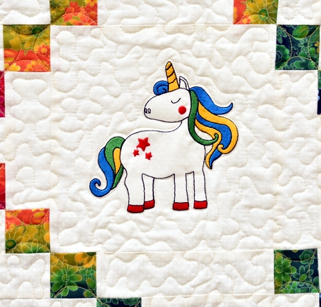 Unicorn Baby Quilt image 4