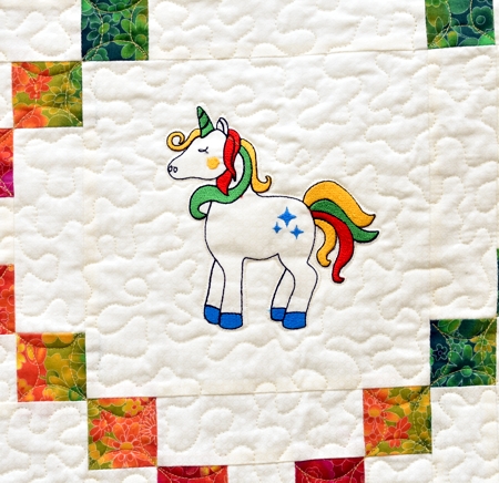 Unicorn Baby Quilt image 5