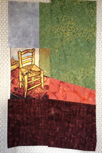 Chair with Pipe by Van Gogh Art Quilt image 16
