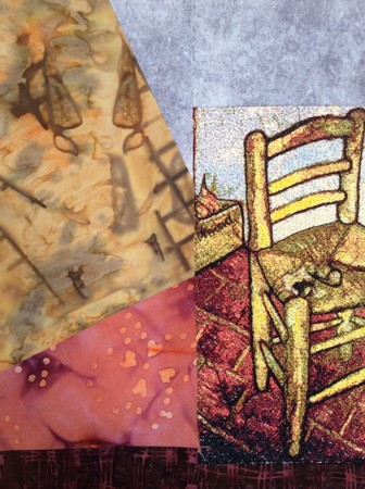 Chair with Pipe by Van Gogh Art Quilt image 22