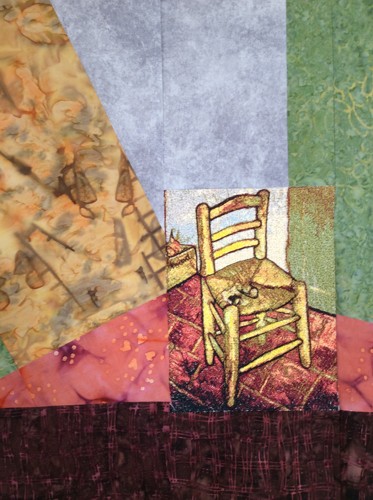 Chair with Pipe by Van Gogh Art Quilt image 23