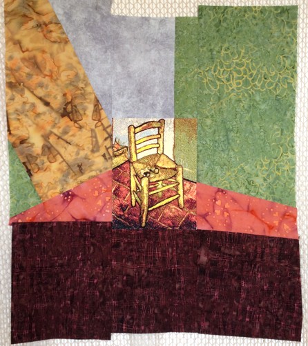 Chair with Pipe by Van Gogh Art Quilt image 24
