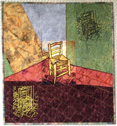 Chair with Pipe by Van Gogh Art Quilt image 26