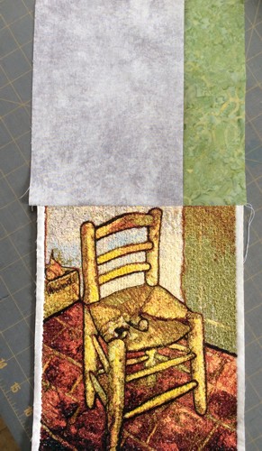 Chair with Pipe by Van Gogh Art Quilt image 4
