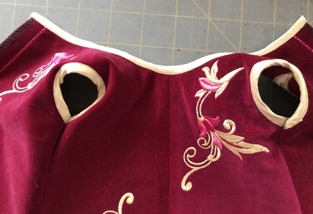Photo showing the sides sewn together
