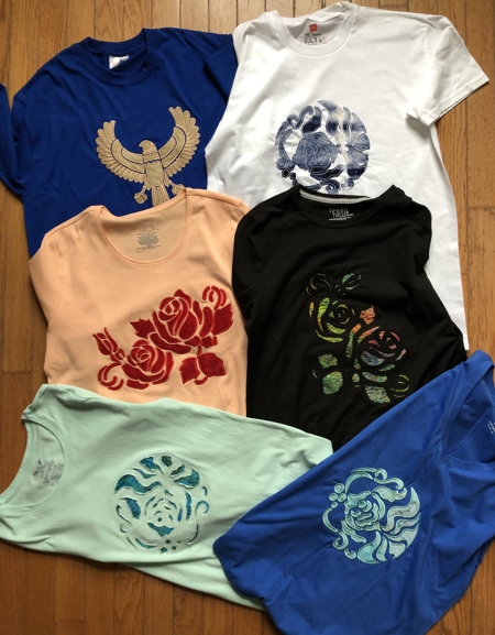 T-shirts embellished with applique image 1