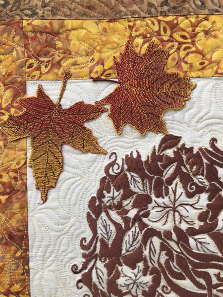 Autumn Girl Art Quilt image 4