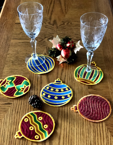 Christmas Coasters In-the-Hoop (ITH) image 7