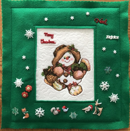 Christmas Embroidery in Felted Frames image 2