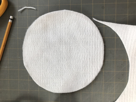 Felt circle for the backing.