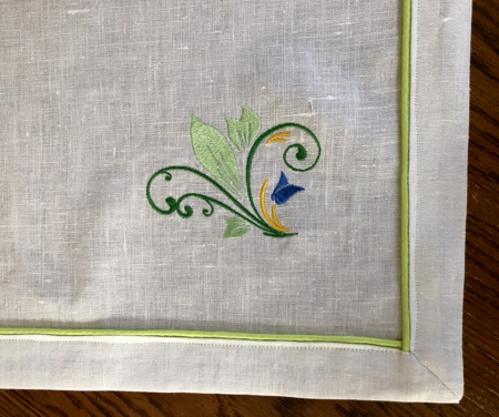 Spring Themed Linen Table Runner image 8