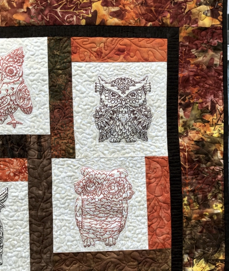 Whimsical Owl Wall or Lap Quilt image 3