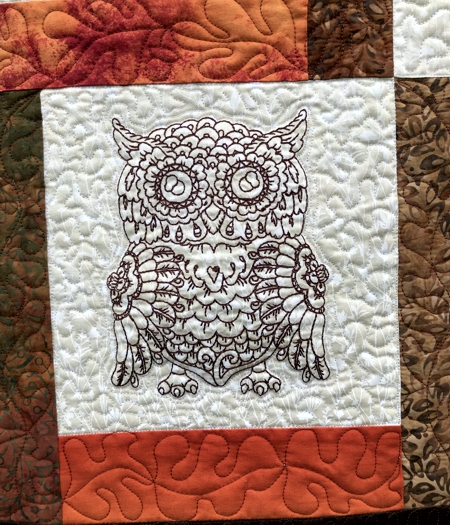 Whimsical Owl Wall or Lap Quilt image 4