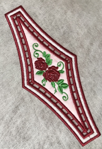 Finished embroidery.