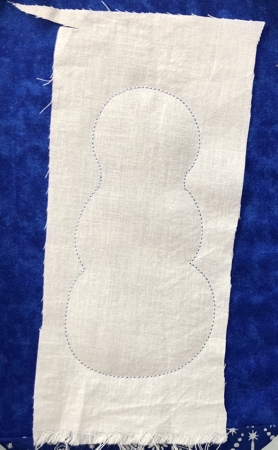 Step 2: how to cover the outline with applique fabric