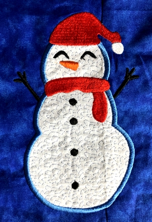 Photo of the finished applique.