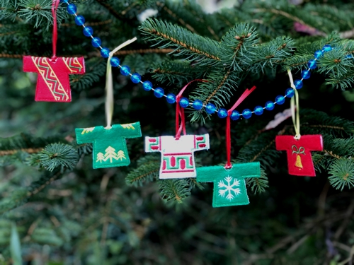Sweatshirt Christmas Tree Ornaments image 1
