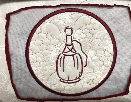 Wine Coasters In-the-Hoop (ITH). Instructions on how to embroider the designs image 6