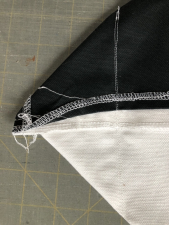 Machine-stitch along the draw lines.