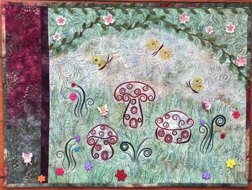 Finished Fairy Meadow Quilt.