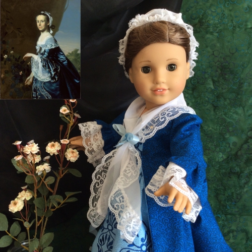 Doll dressed in a 18-th century historical outfit.