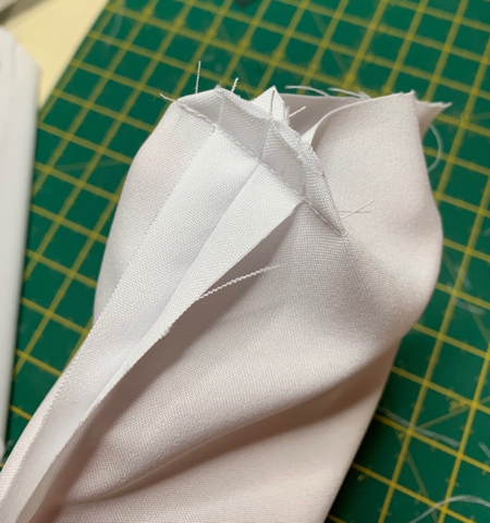 Stitch the lining sides and press the seams open.