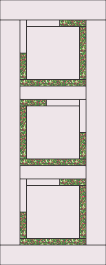 Spring Vines Table Runner Diagram