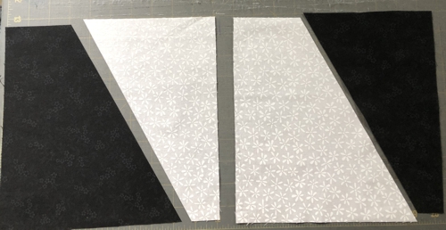 New squares made from the white and black shapes.