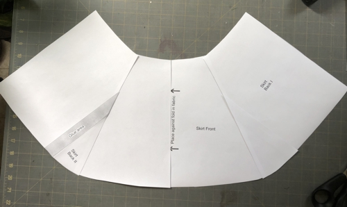 Template for the second skirt.